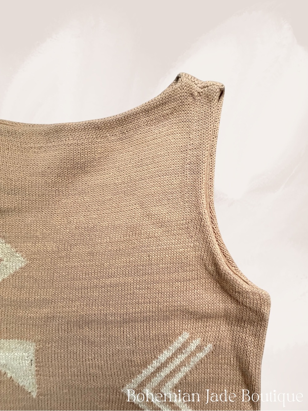 Lauren Ralph Lauren Knit Sleeveless Sweater Dress Petite Small NWT Tan - Picture 4 of 7